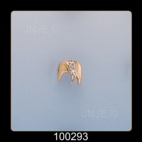 Classic Tip Square  2-Diamond Pavé set