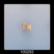 Classic Tip Square 2-Diamond Pavé set Classic Tip Square 2-Diamond Pavé set